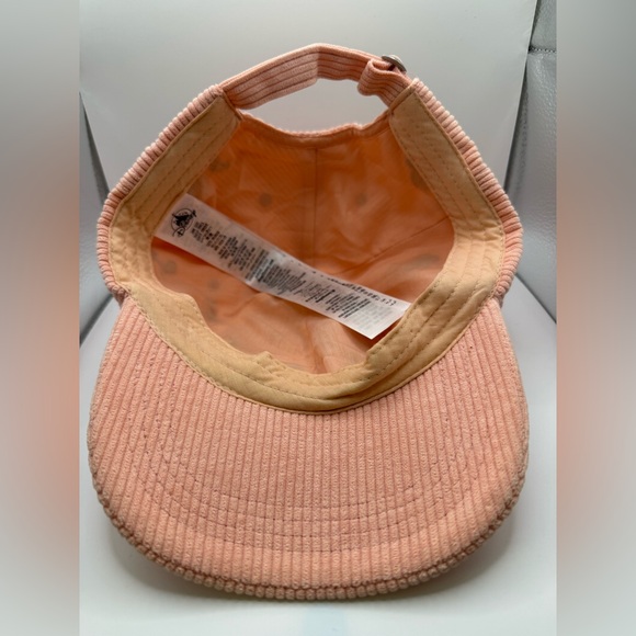 NWOT 2023 Disney Parks Peach Corduroy Hat Baseball Cap with Disney "CRITTERS" OS - Picture 4 of 6